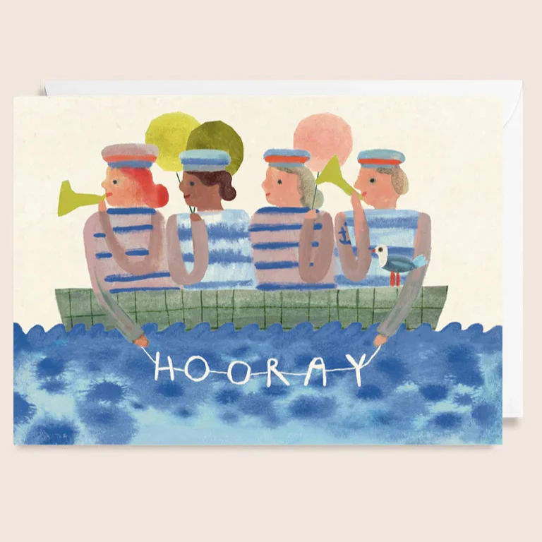 'Hooray Sailor' Greetings Card