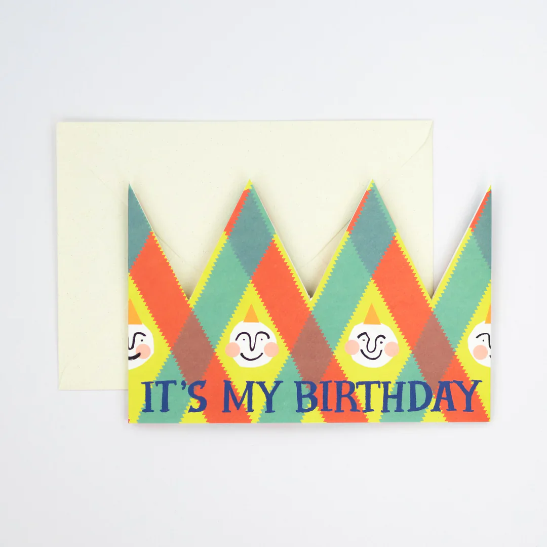'It's my Birthday' Party Hat Greetings Card