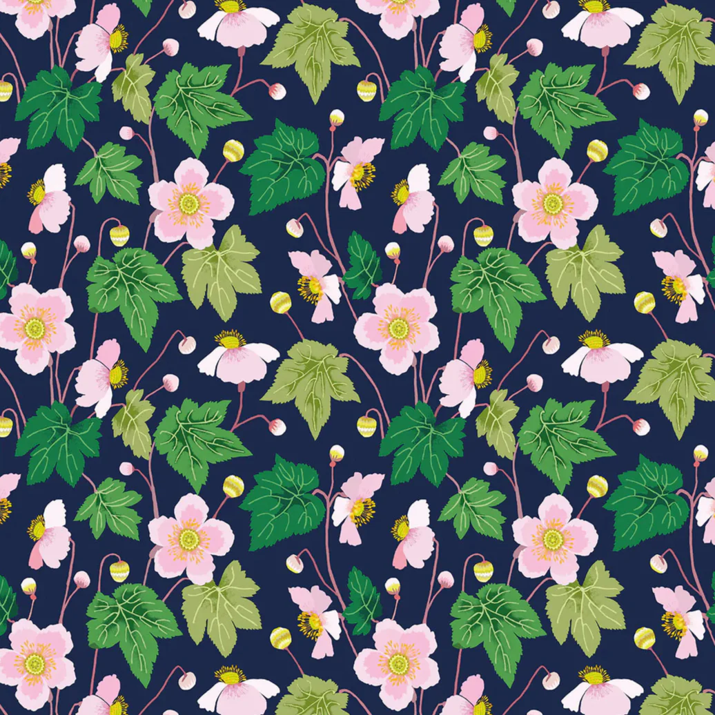 'Japanese Anemones' Wrapping Paper