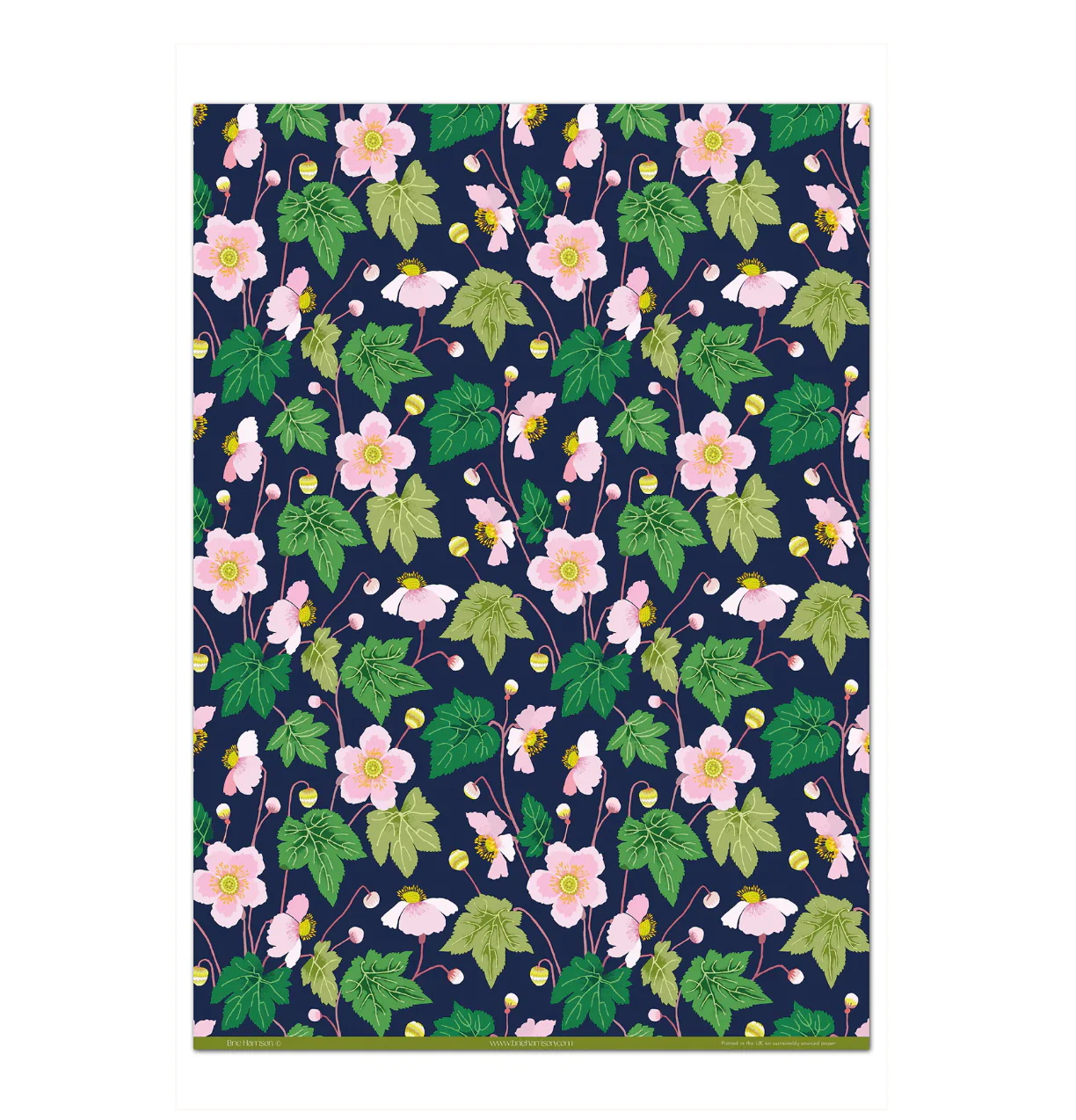 'Japanese Anemones' Wrapping Paper - Image 2
