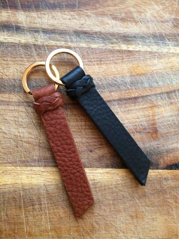 The 'Bobbie' Leather Keyring - Image 2