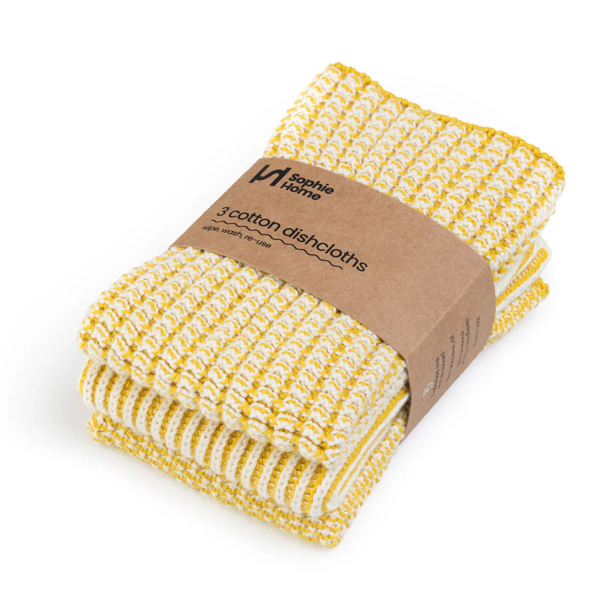 Knitted Cotton Dishcloths - Set of 3 - Image 8
