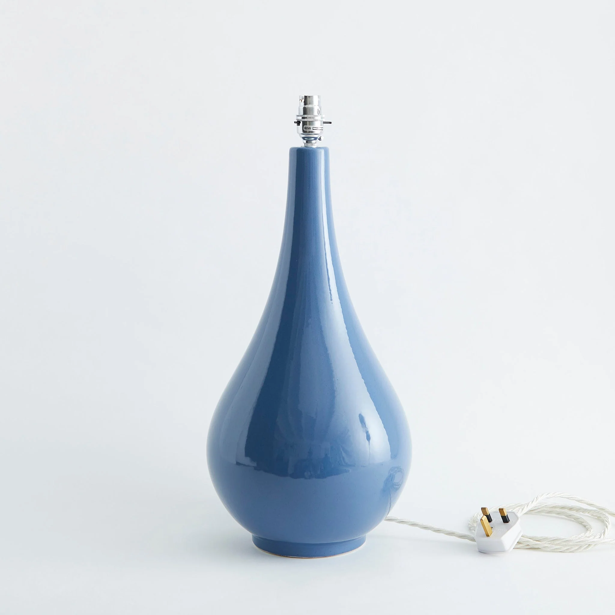 Large Ceramic Lamp Base, Blue