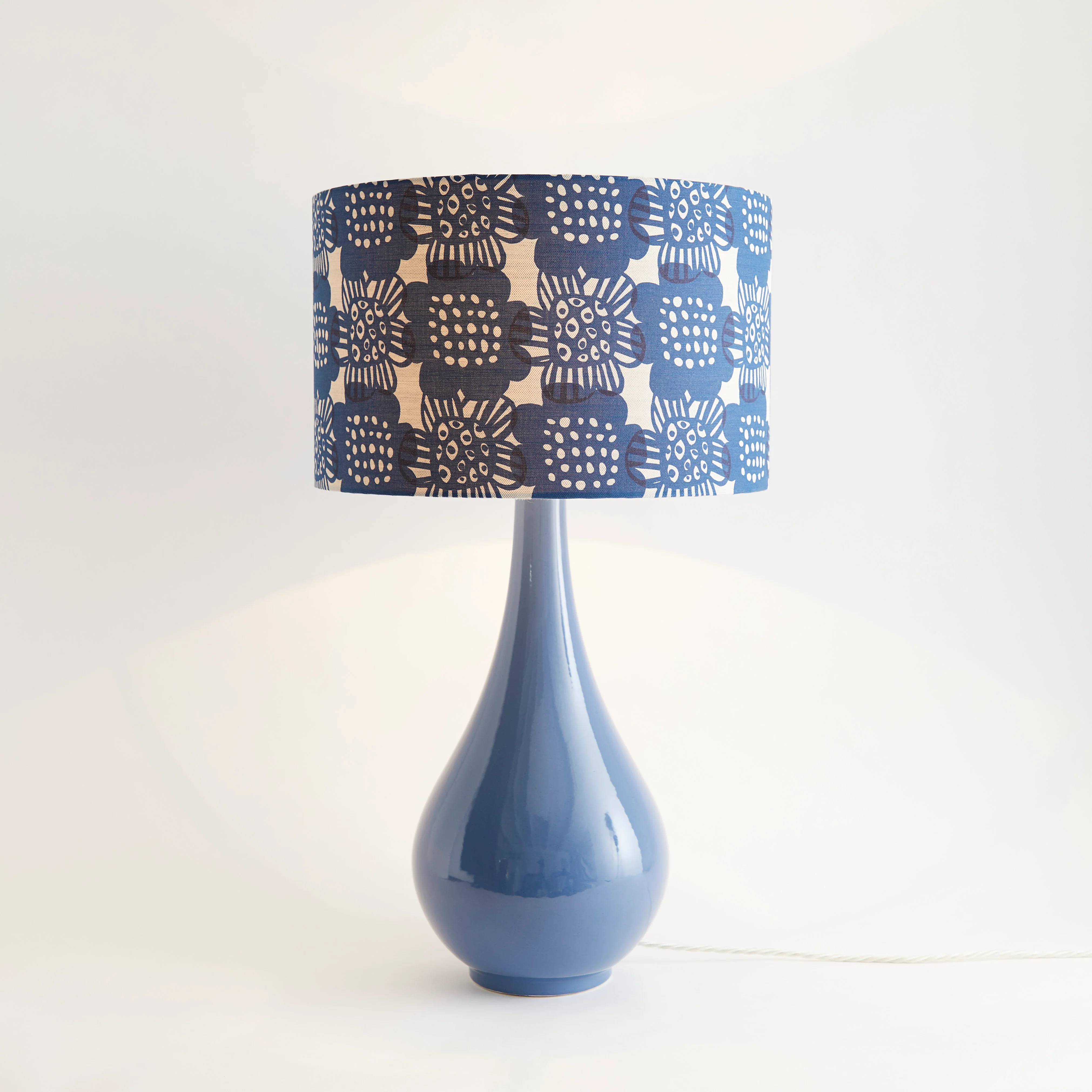Large Ceramic Lamp Base, Blue - Image 2