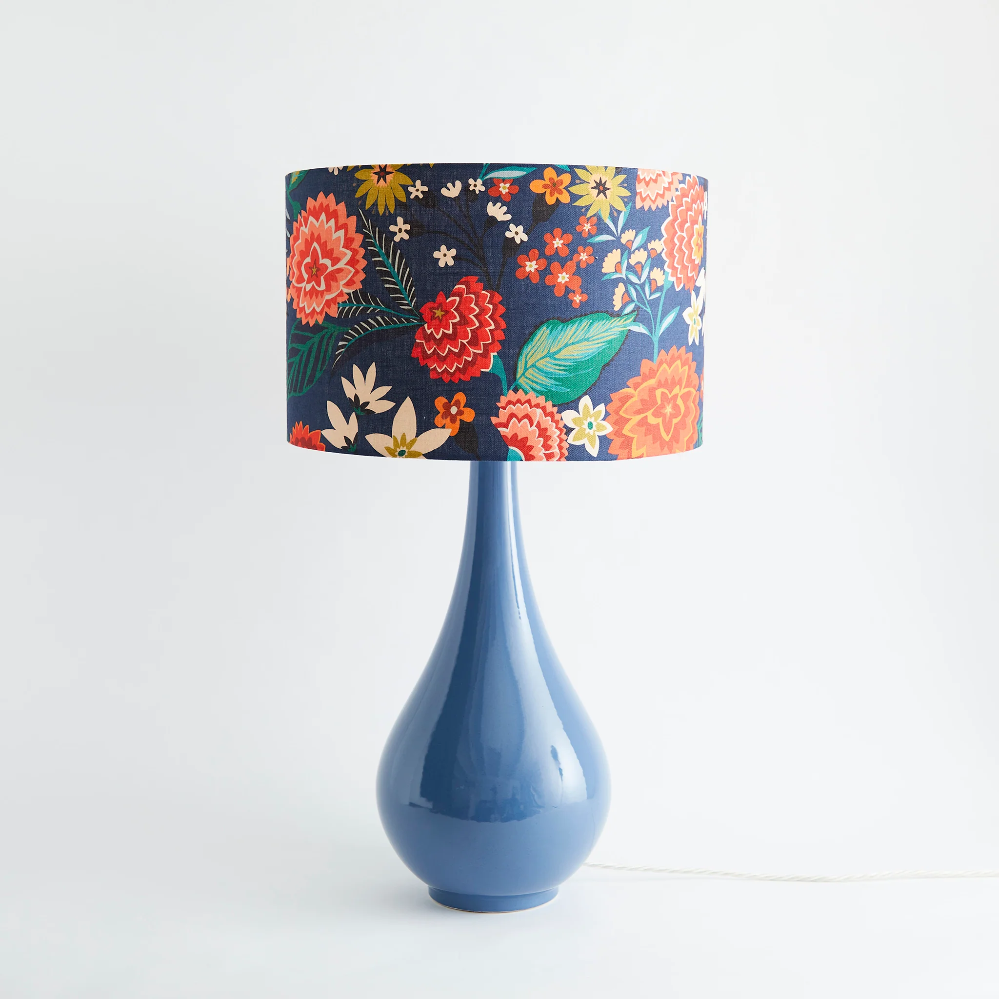 Large Ceramic Lamp Base, Blue - Image 3