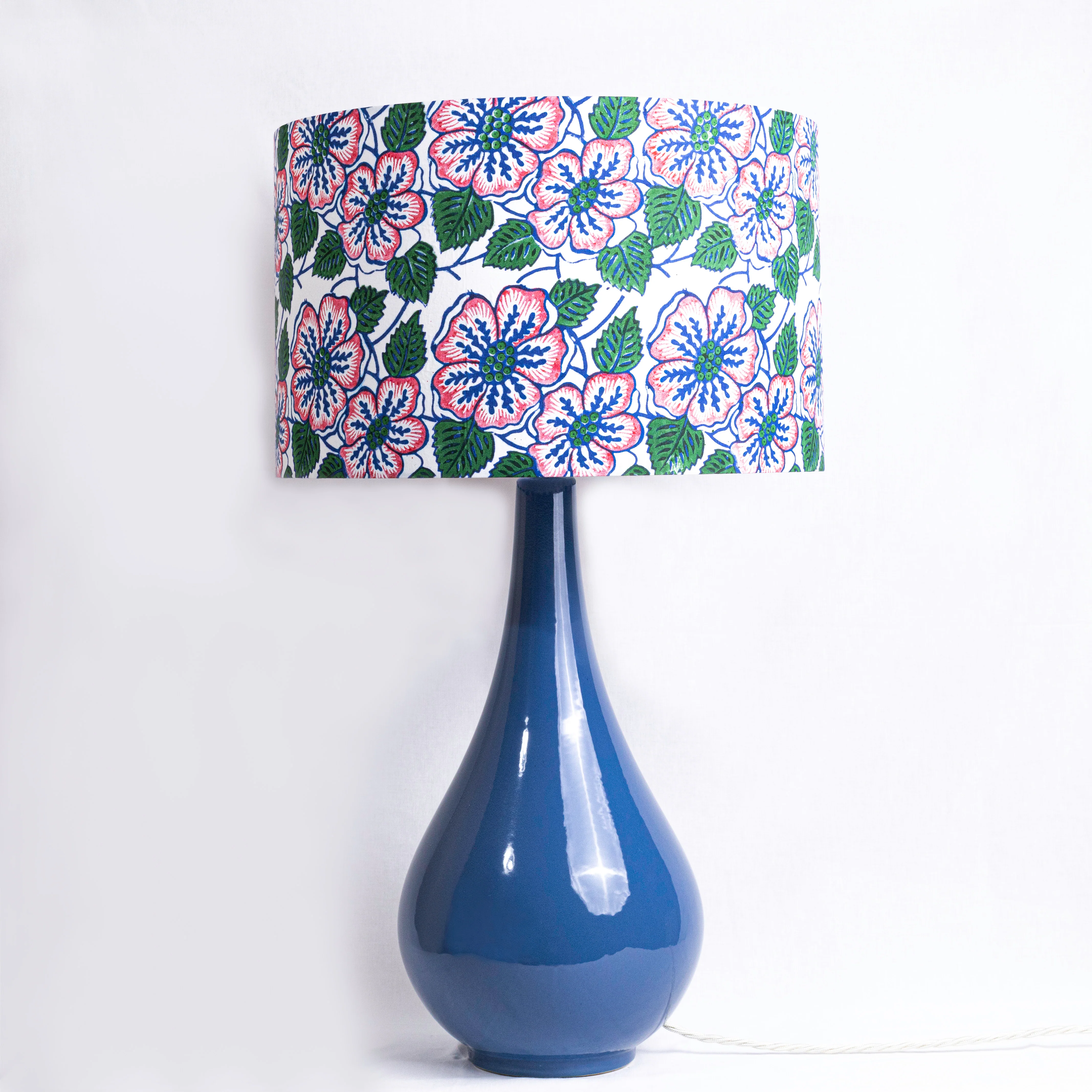 Large Ceramic Lamp Base, Blue - Image 4