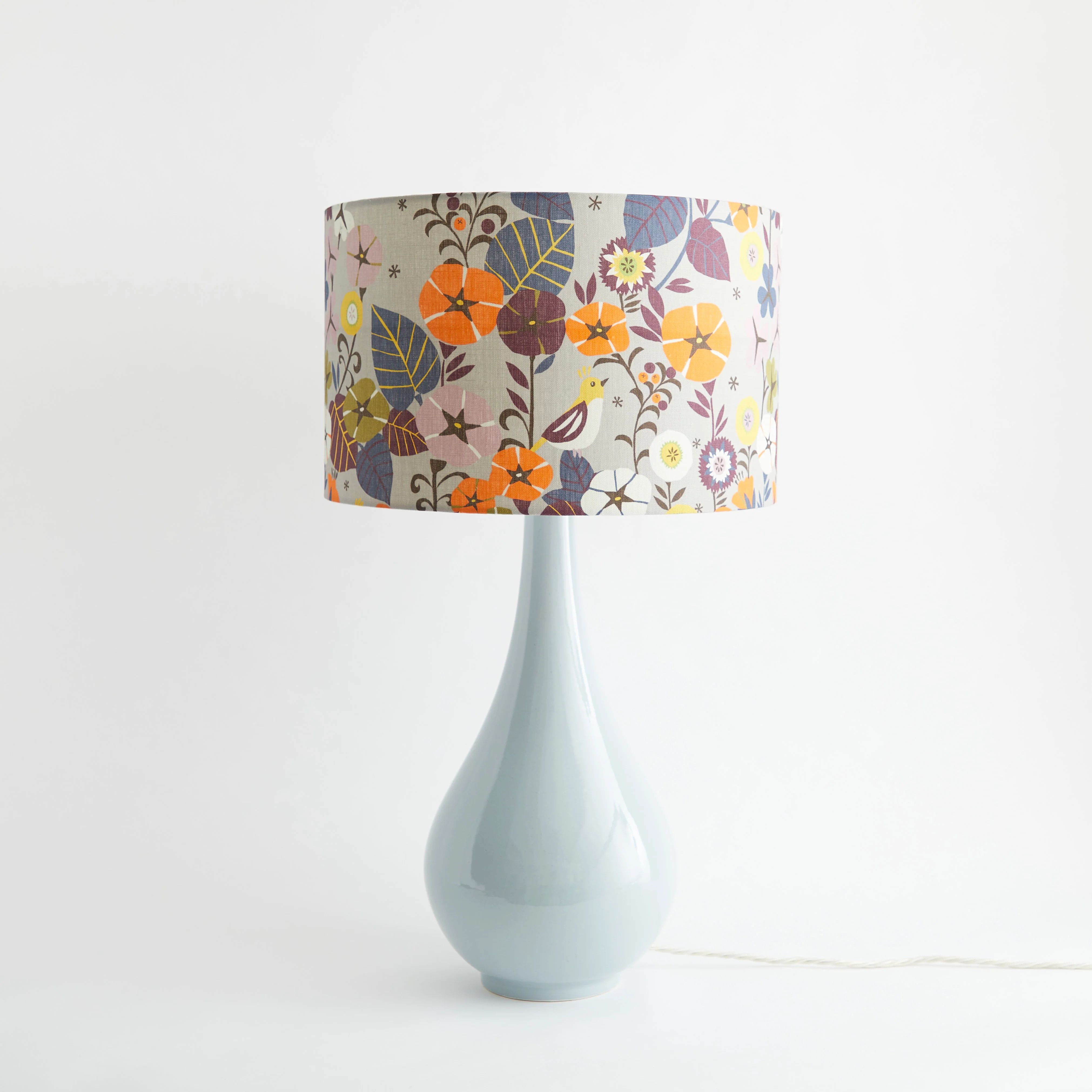Large Ceramic Lamp Base, Grey - Image 3