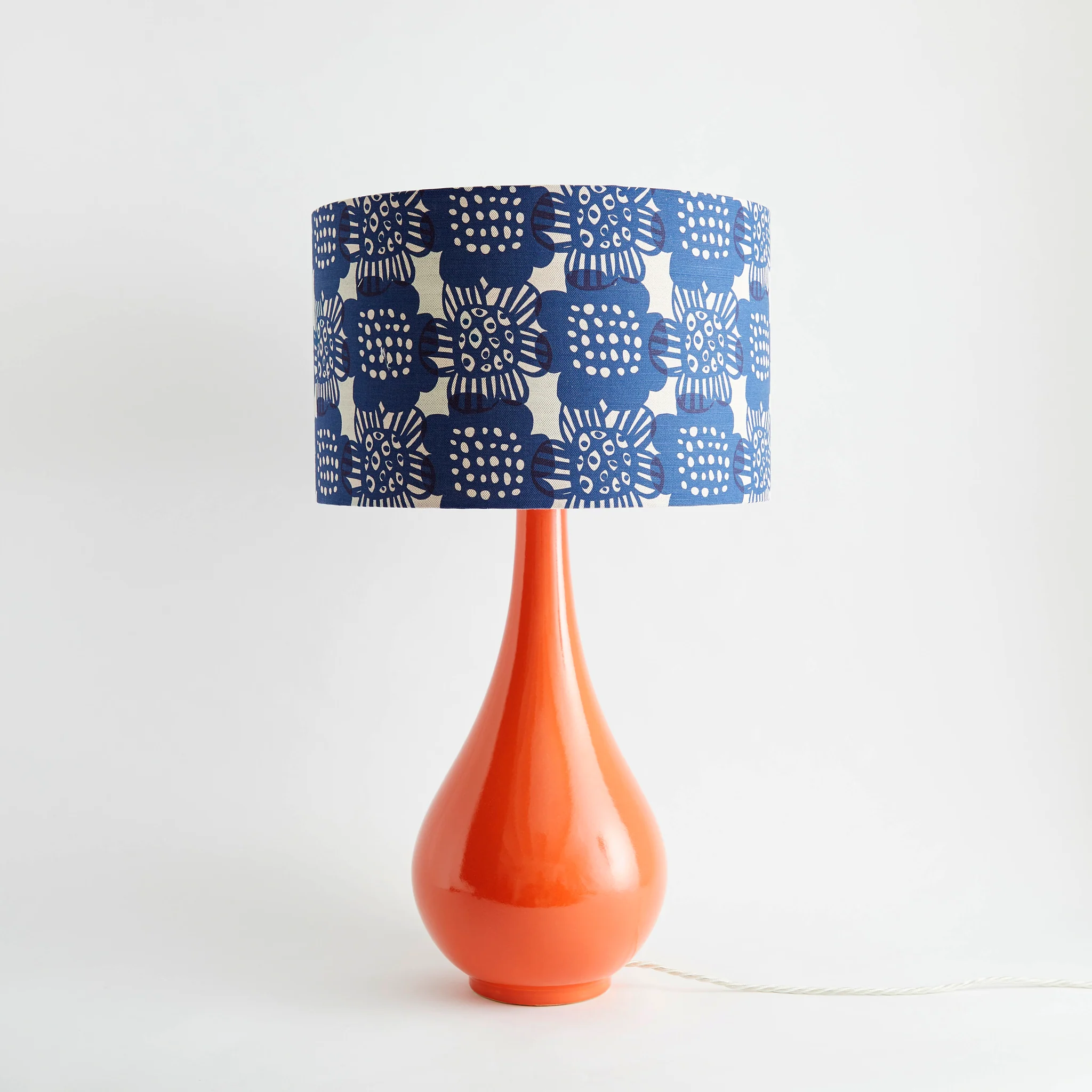 Large Ceramic Lamp Base, Orange - Image 3