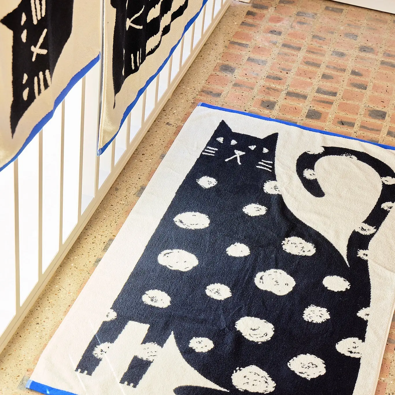 Lazy Cat Bath Towel by Donna Wilson - Image 2