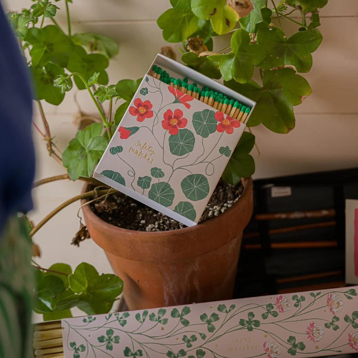 Letterpress Printed Luxury Matches - 'Nasturtium' - Image 3