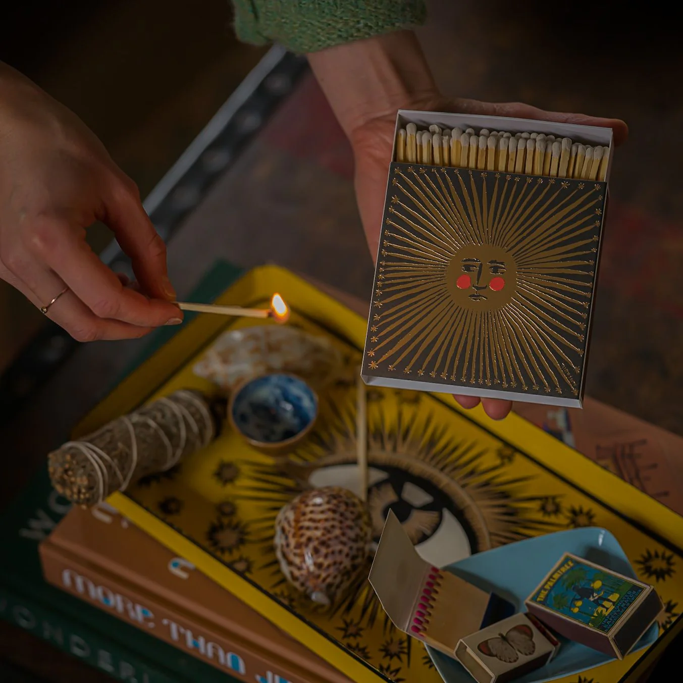 Letterpress Printed Luxury Matches - 'Sun Ray' - Image 3