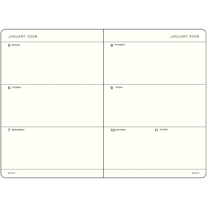 Leuchtturm1917 Weekly Planner Pocket 2026 - A6 Hardcover - Image 4