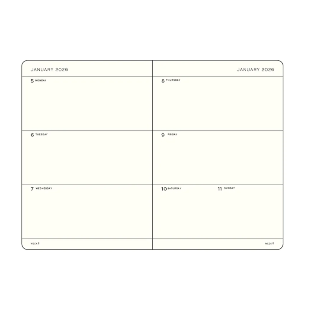 Leuchtturm1917 Weekly Planner Pocket 2026 - A6 Softcover - Image 4