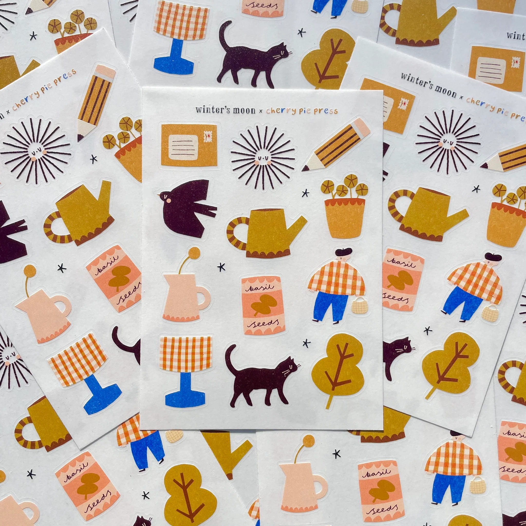 Limited Edition Winter's Moon A6 Sticker Sheet - Image 2