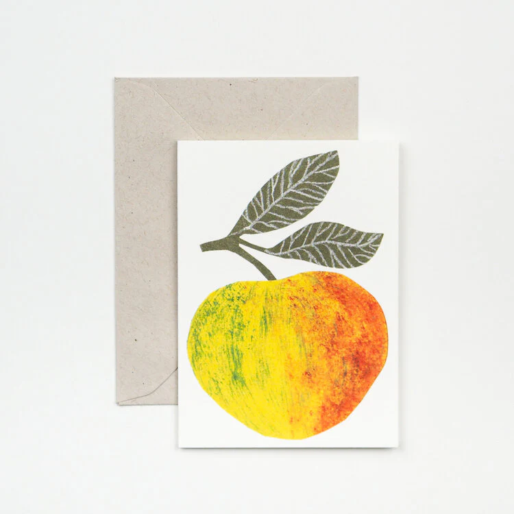 'Little Apple' Greetings Card