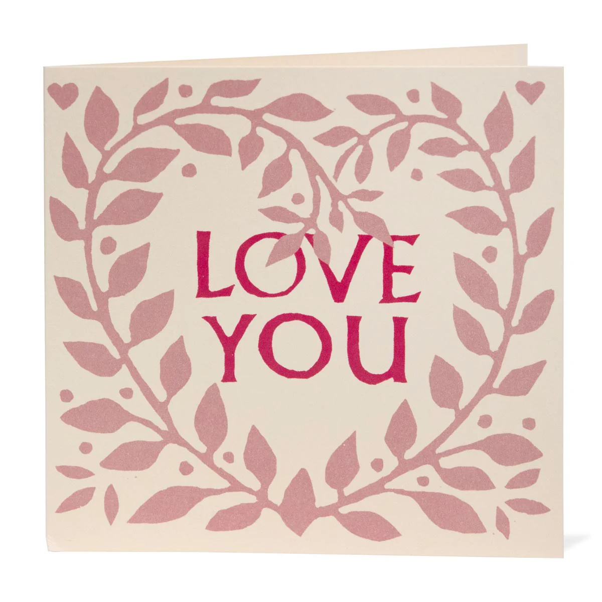 'Love You' Wreath Greetings Card