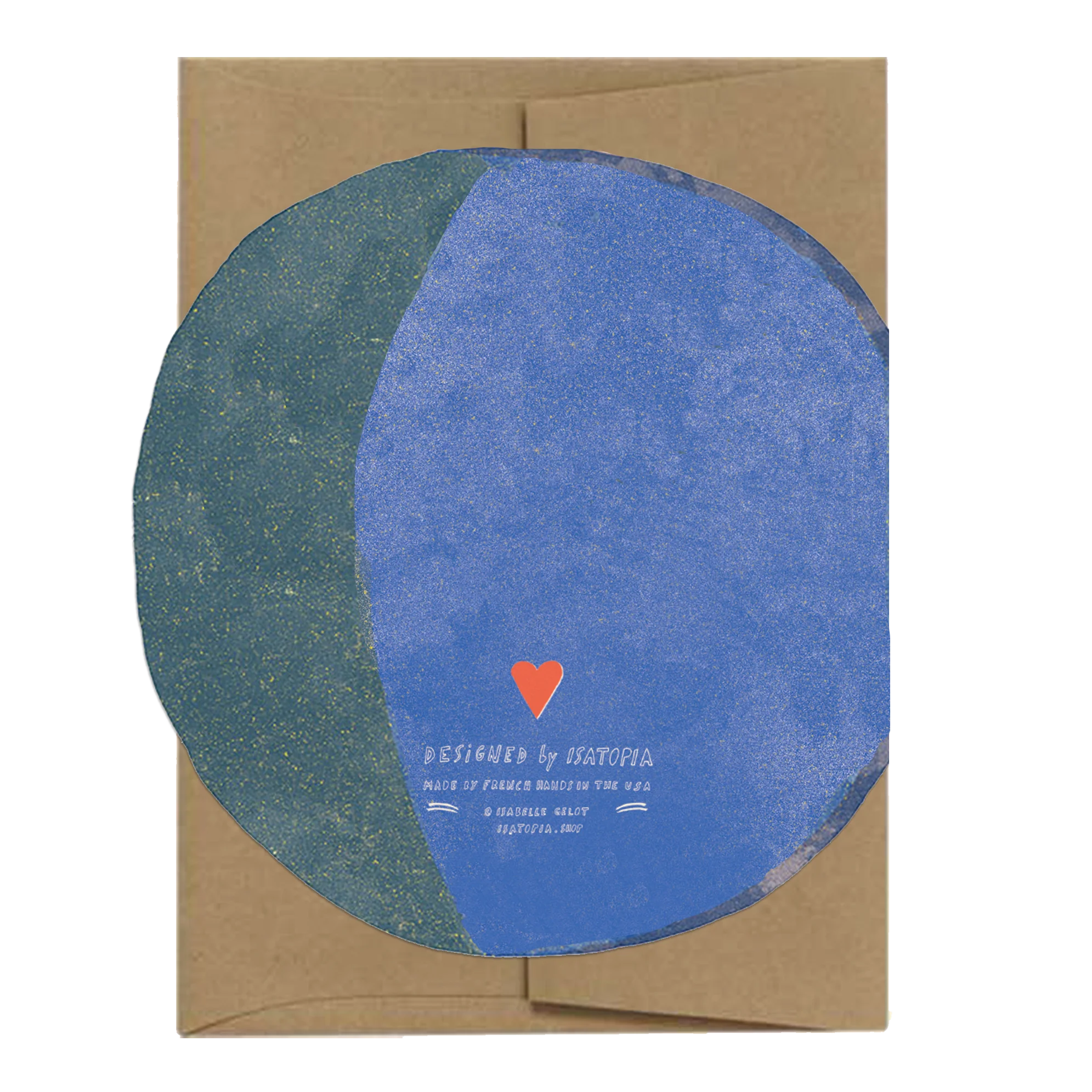 'Lune Moon' Die Cut Greetings Card - Image 2