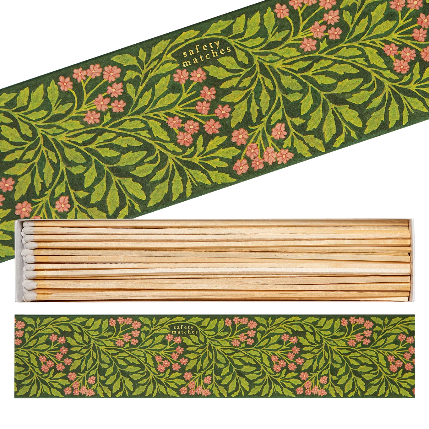 Luxury Long Matches - Green Flora