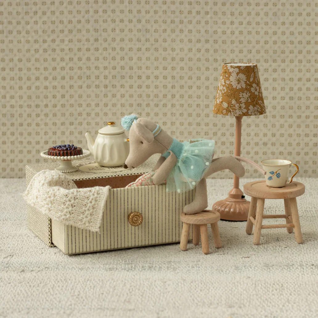 Maileg Dance Mouse In Daybed - Little Sister - Image 3