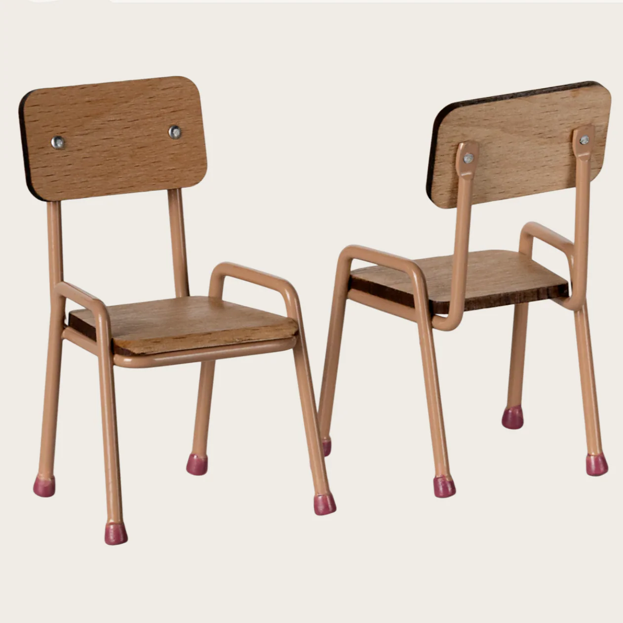 Maileg Mouse Table and Chair Set - Dark Powder - Image 3