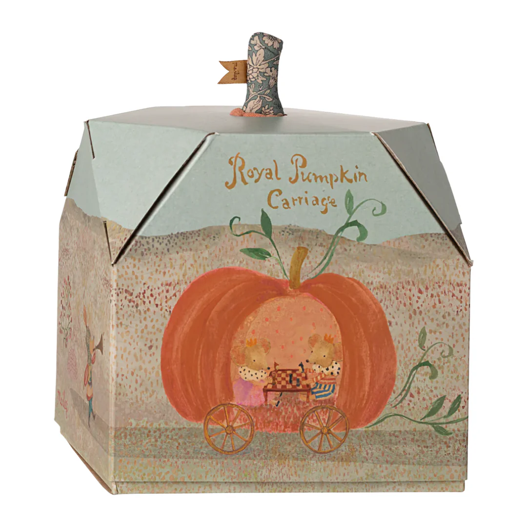 Maileg Pumpkin Carriage - Mouse - Image 3