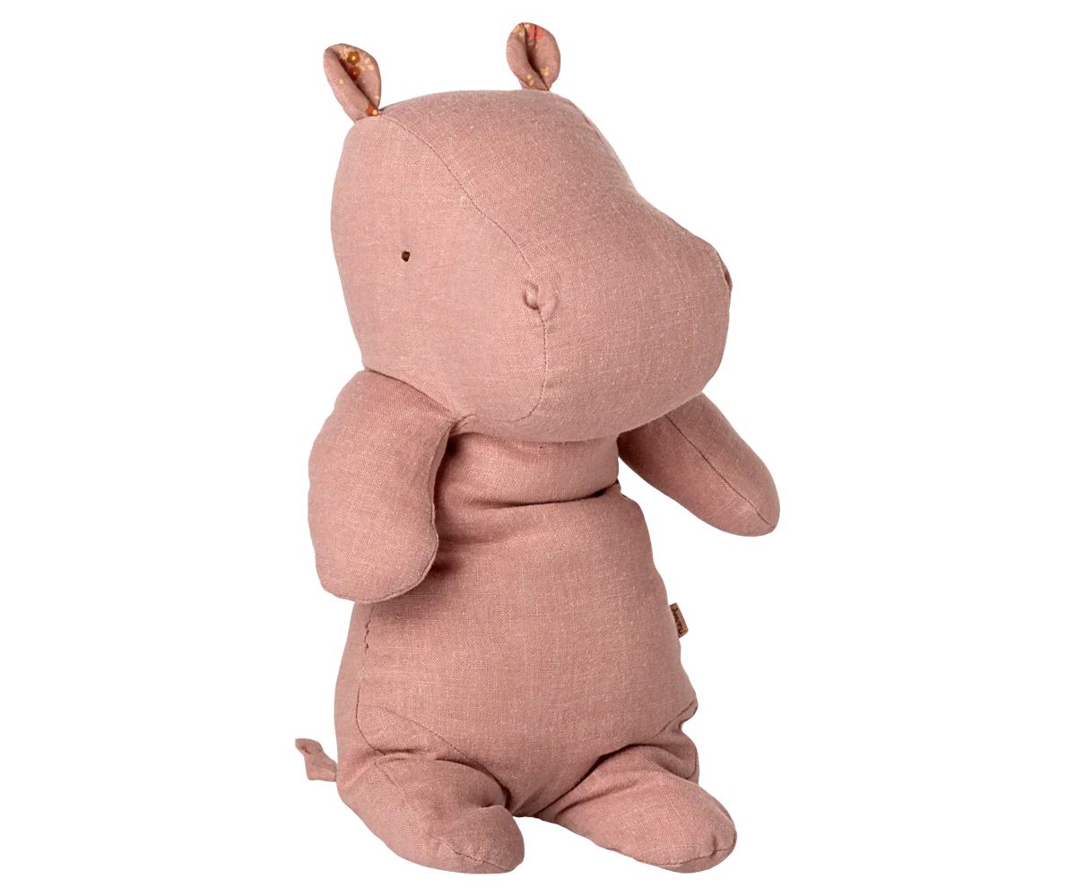 Maileg Safari Friends - Medium Hippo, Rose