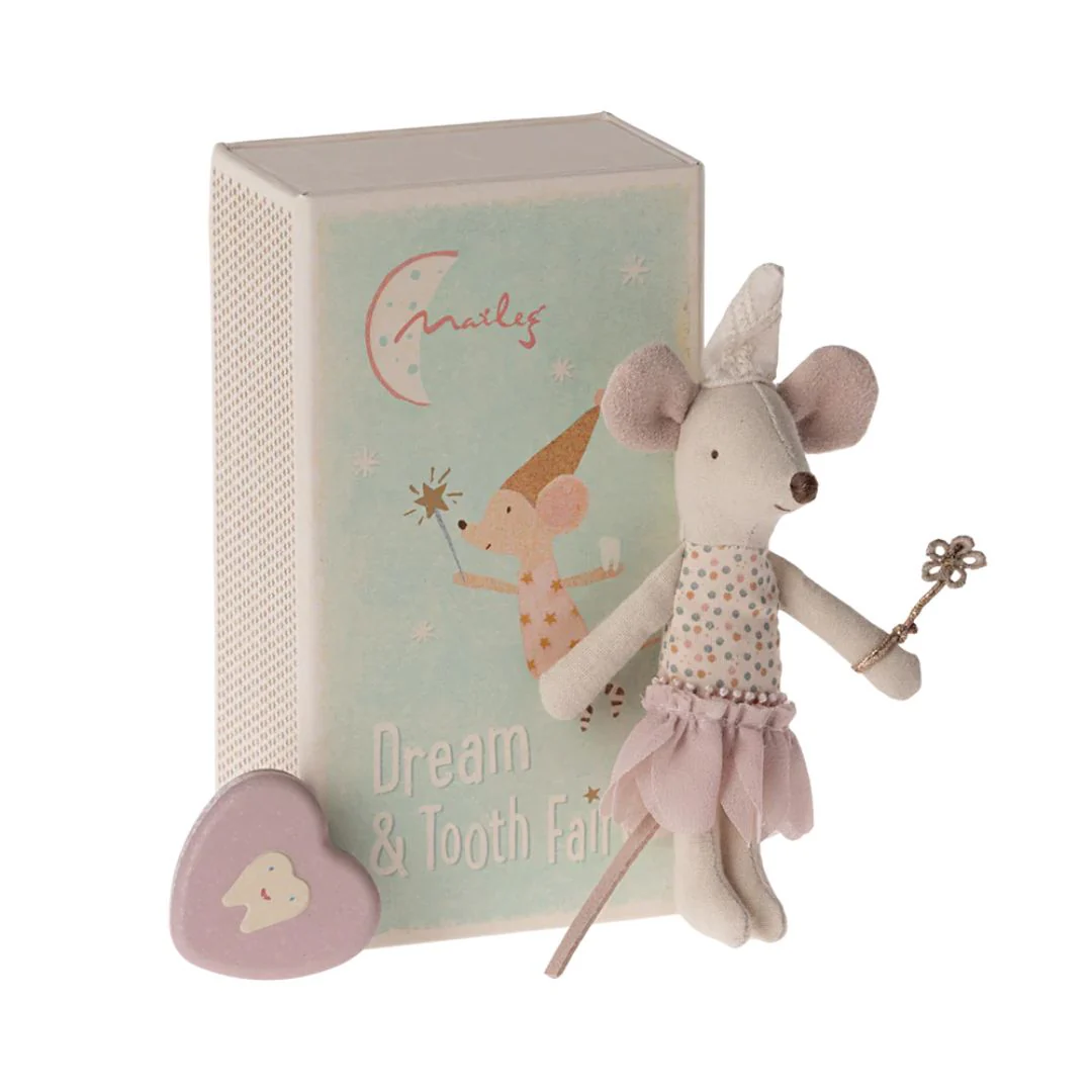 Maileg Tooth Fairy Mouse In Matchbox - Little Sister - Image 2