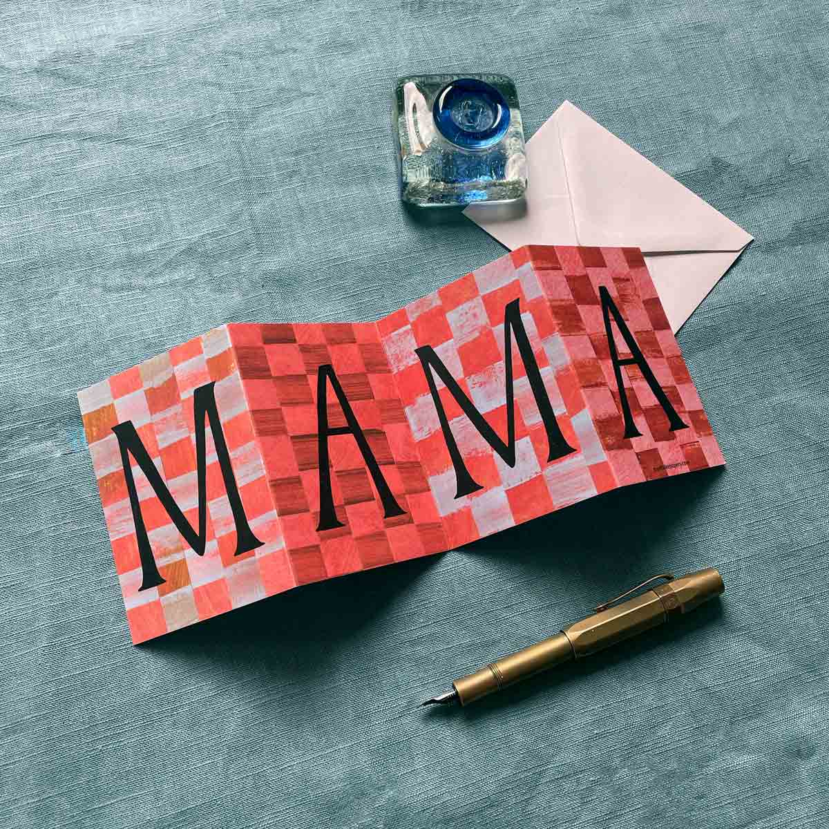 'Mama' Concertina Greeting Card - Image 2