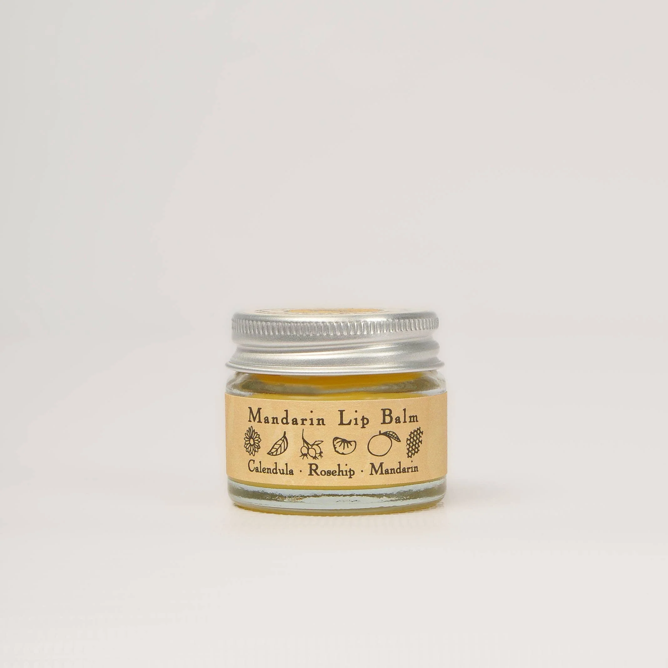 Mandarin Lip Balm | Organic Rosehip and Calendula