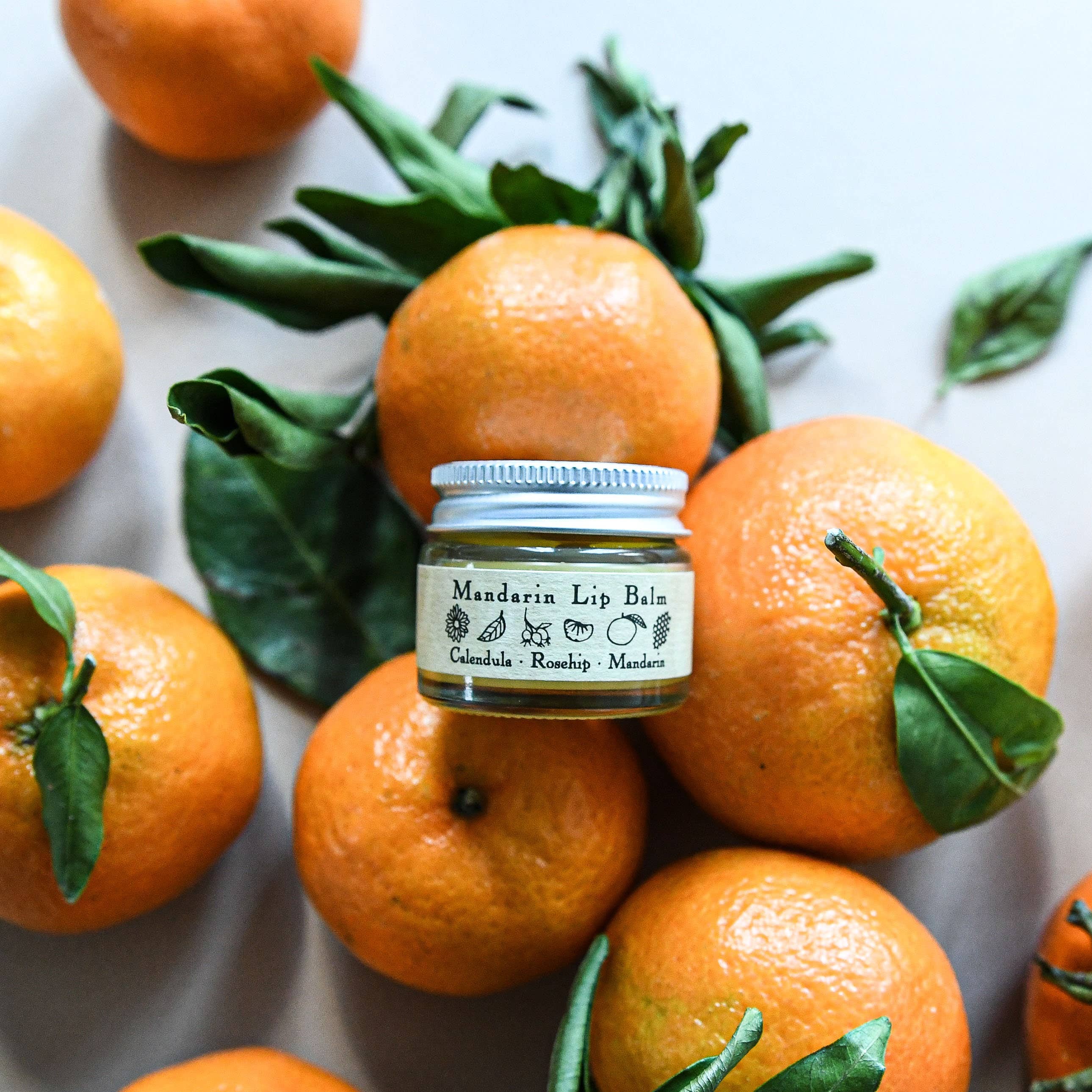 Mandarin Lip Balm | Organic Rosehip and Calendula - Image 3