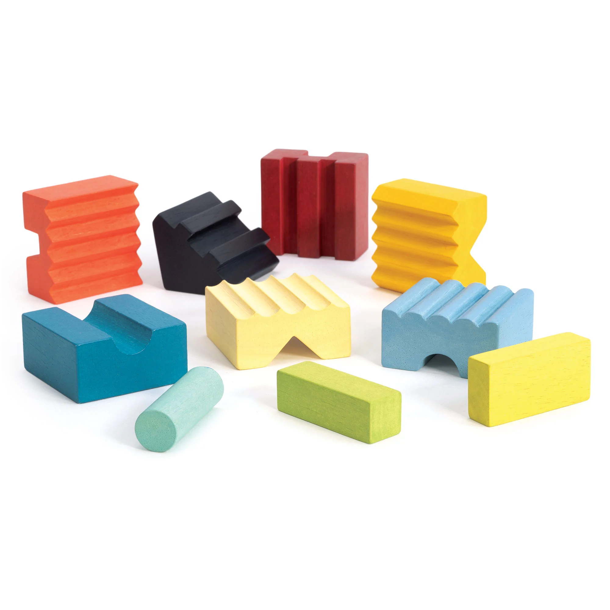 Mentari Colourful Wooden Stacking Tower - Image 4