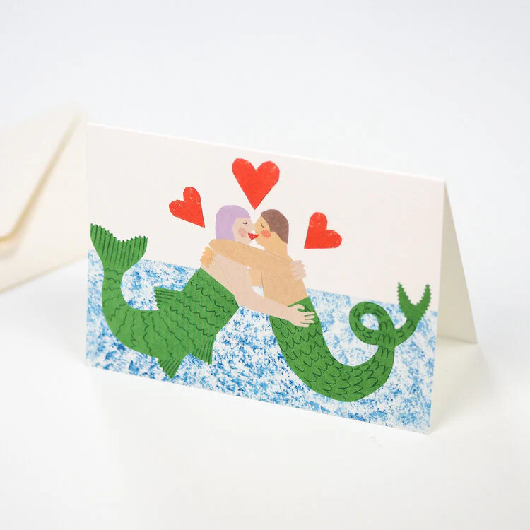 'Mermaid Love' Greetings Card - Image 3