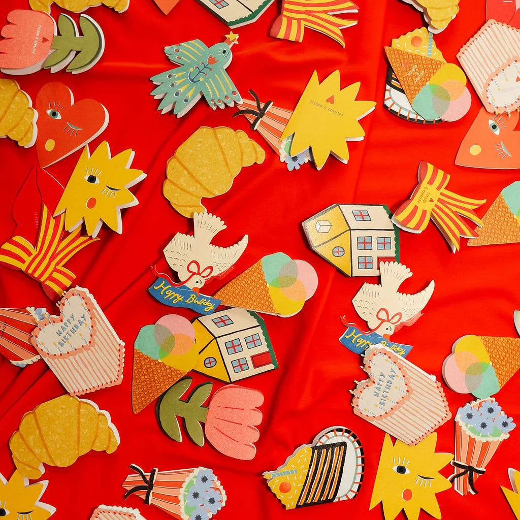 'Messenger Bird' Box of 6 Mini Greetings Cards - Image 4