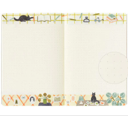 Midori Yuru Log Notebook - Cat - Image 2