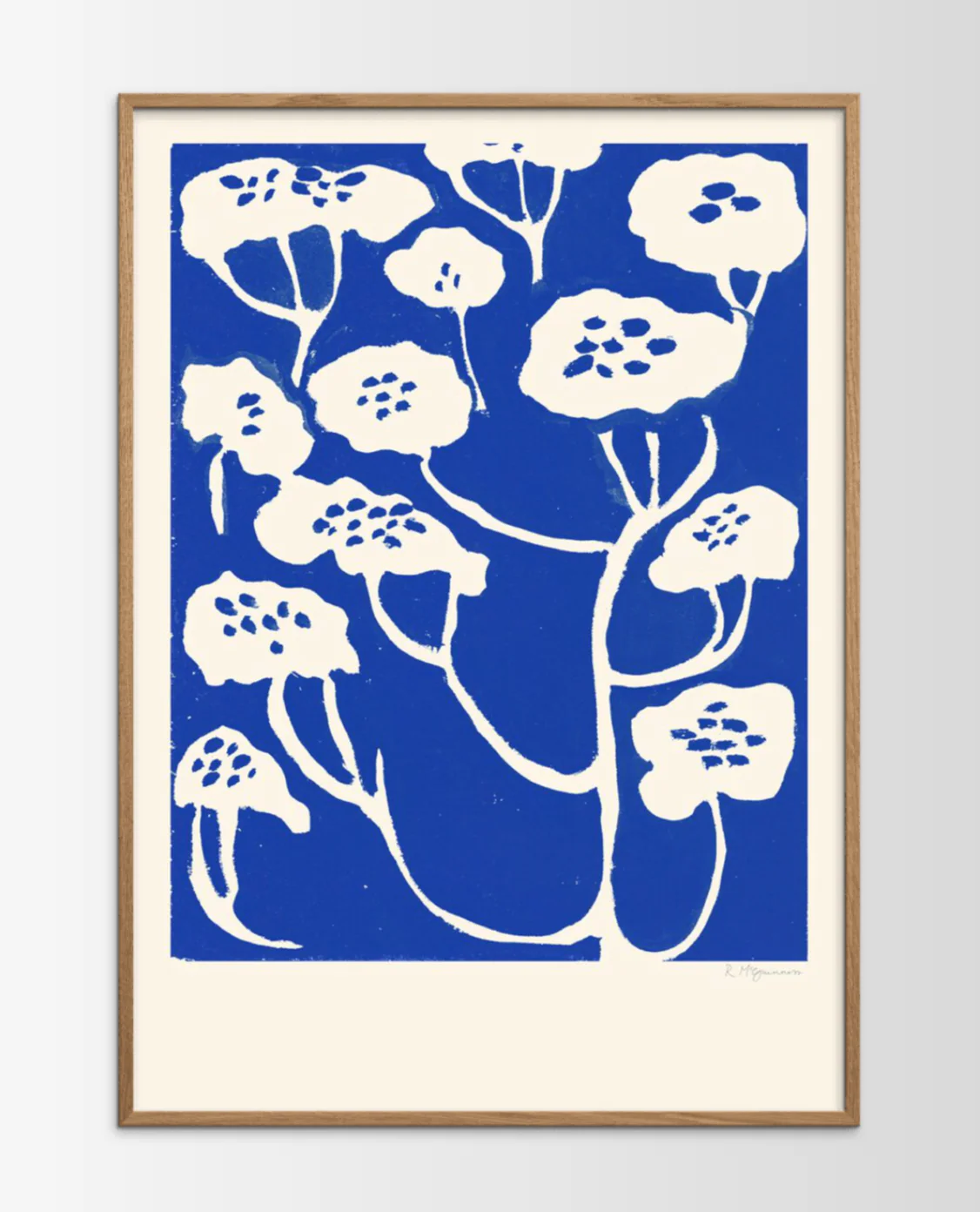'Blue Flower' Art Print by Rosie McGuinness - Image 4