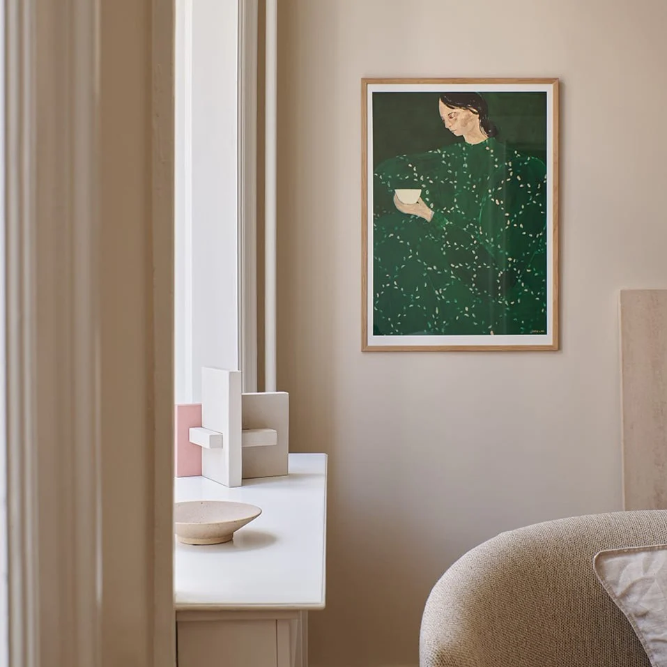 'Coffee Alone at Place De Clichy' Art Print by Sofia Lind - Image 2