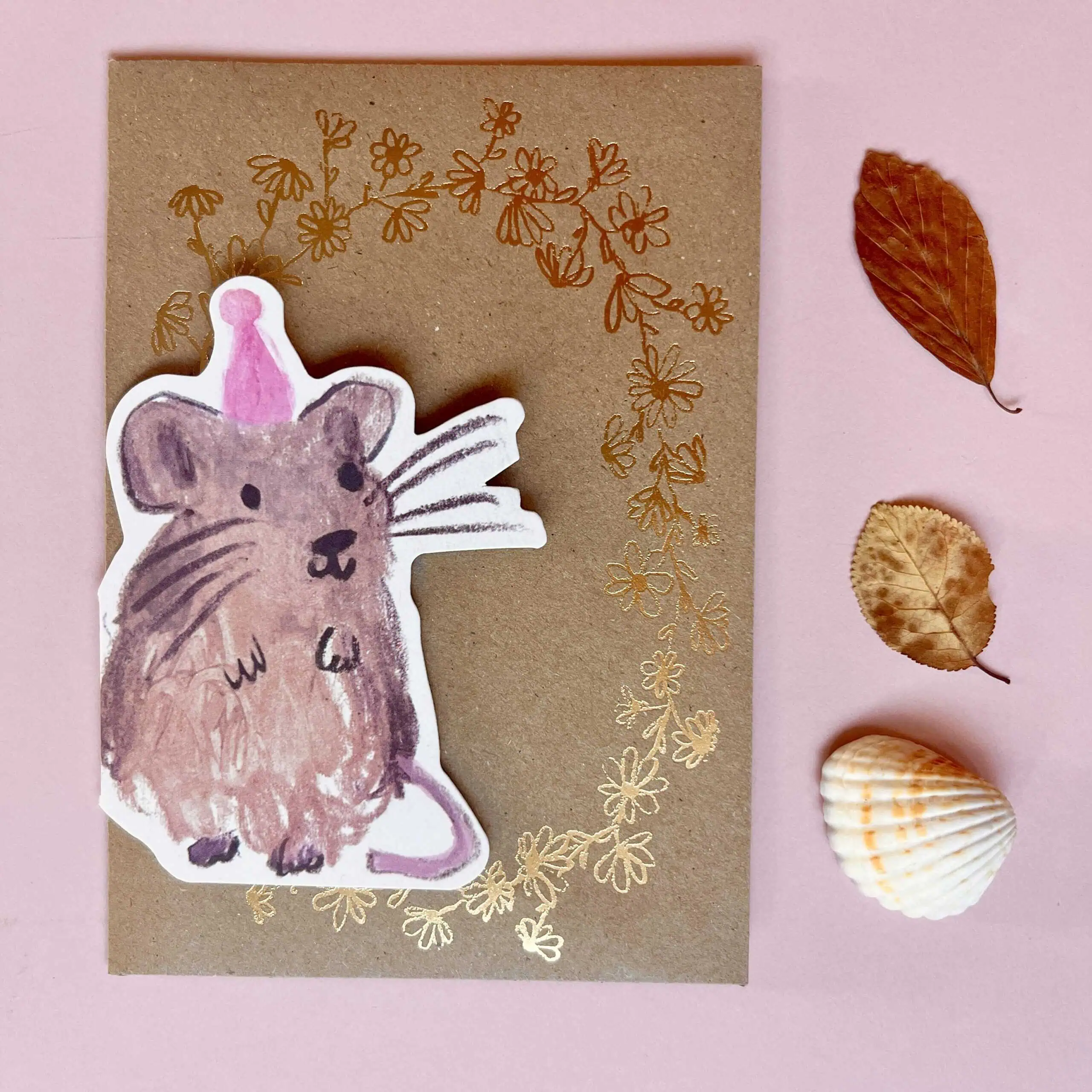 'Mouse' Cut-Out Greetings Card - Image 2