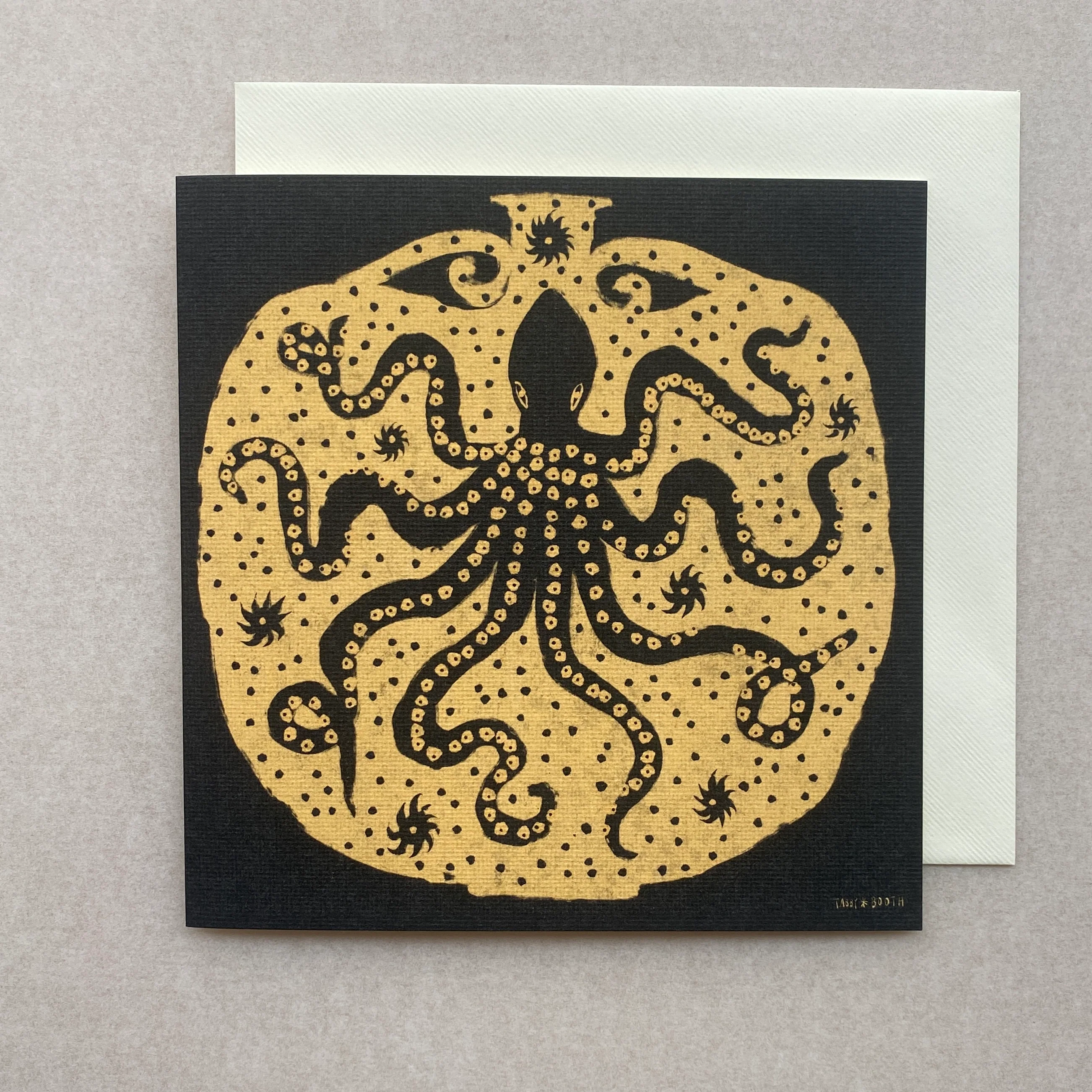 'Octopus Vase' Greetings Card