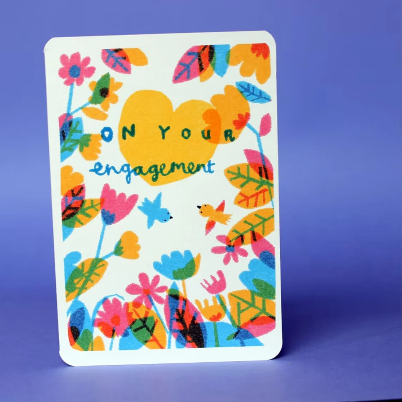 'On Your Engagement' Greetings Card