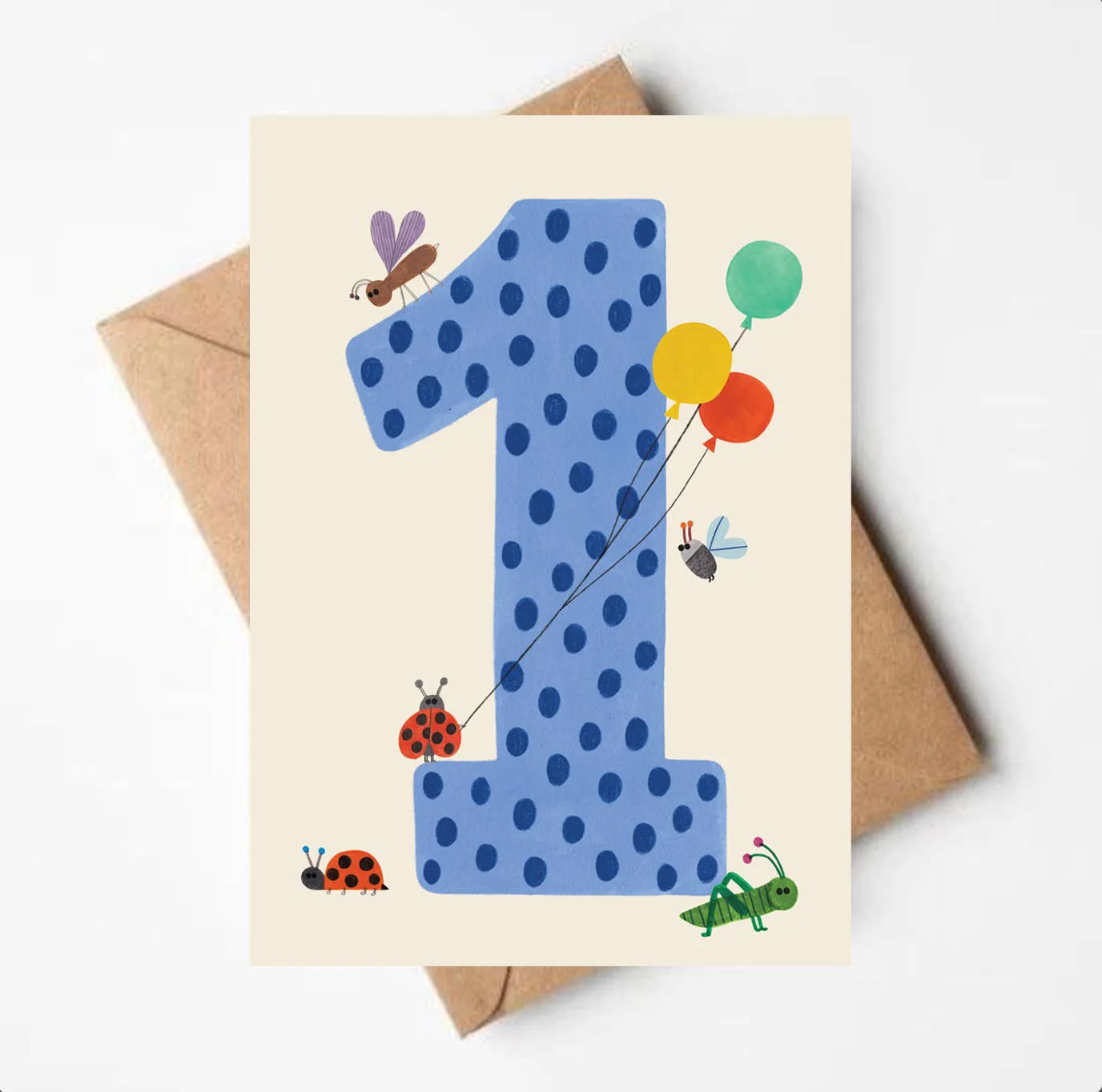 'One' Greetings Card