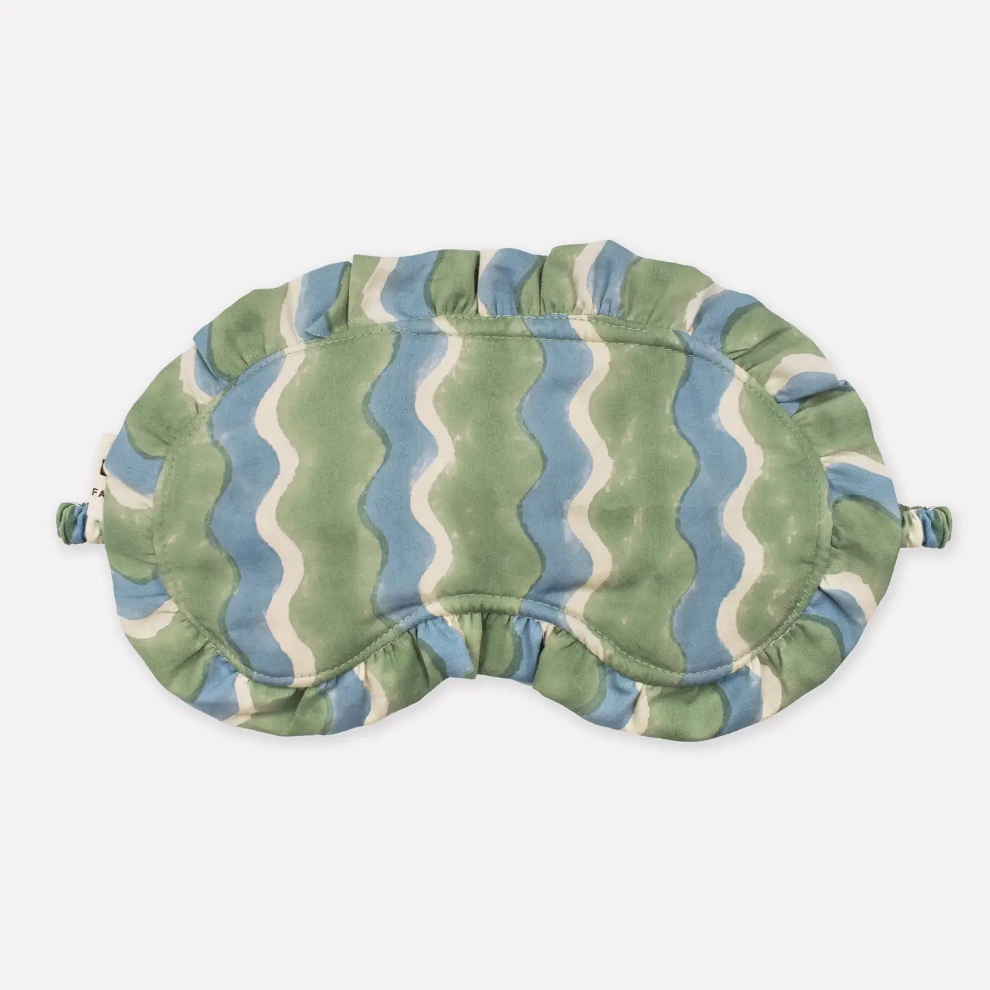 Organic Cotton Frill Eye Mask - Sage