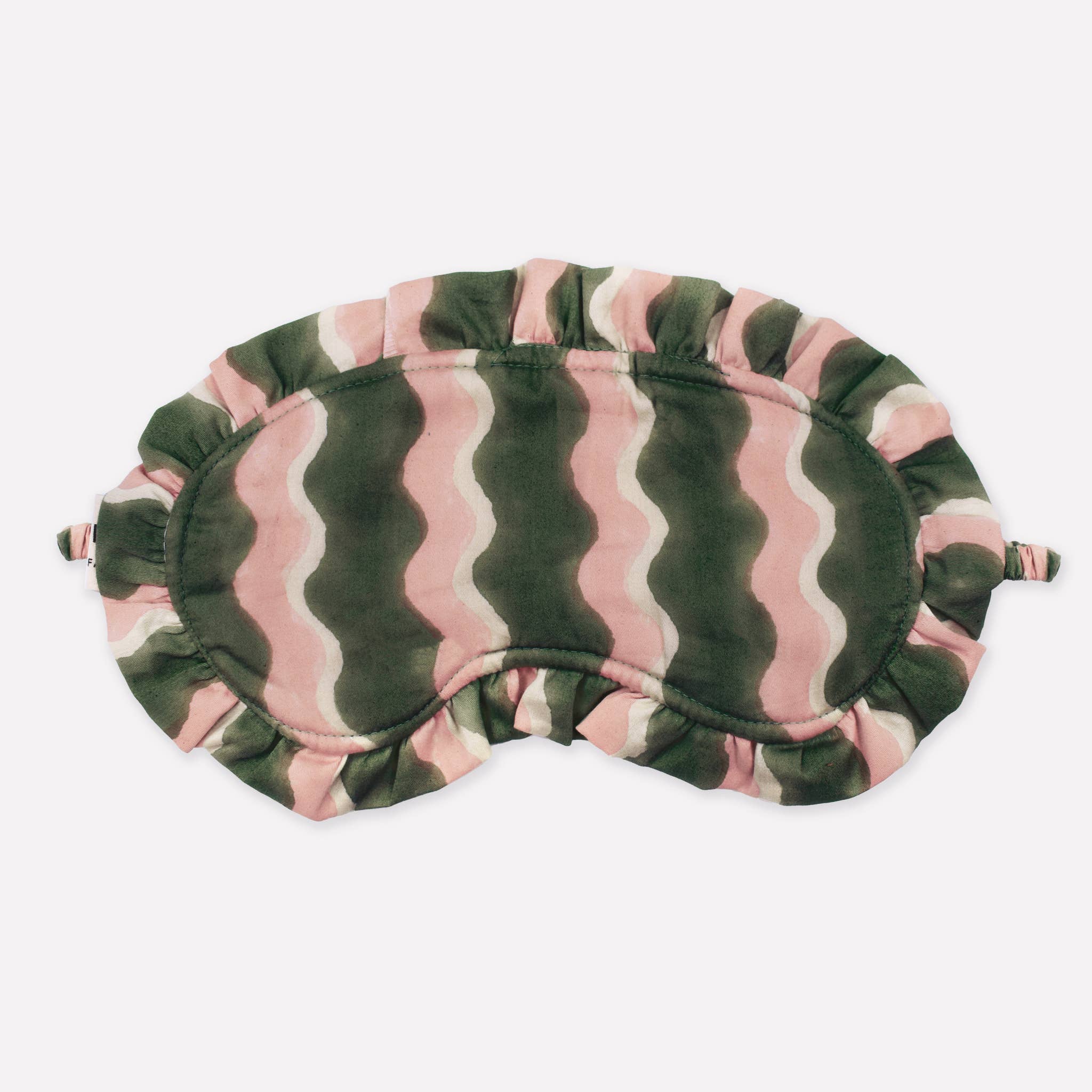 Organic Cotton Frill Eye Mask - Whirly Fern