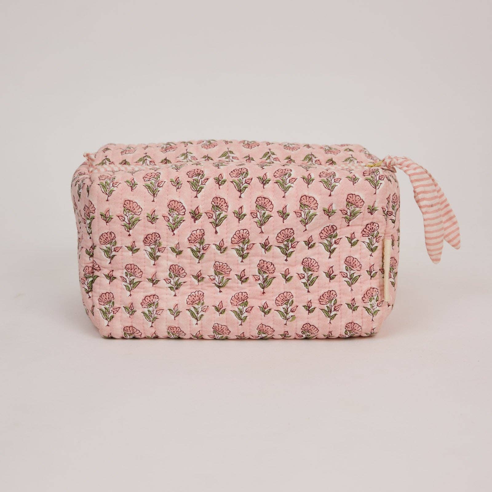 Organic Cotton Toiletry Bag (Large) - Ditsy Floral Blush - Image 2