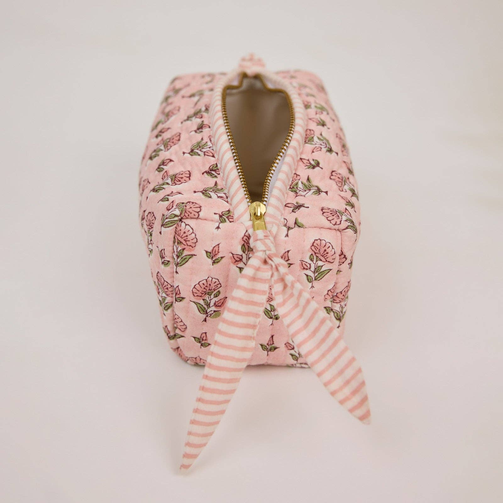 Organic Cotton Toiletry Bag (Small) - Ditsy Floral Blush - Image 3