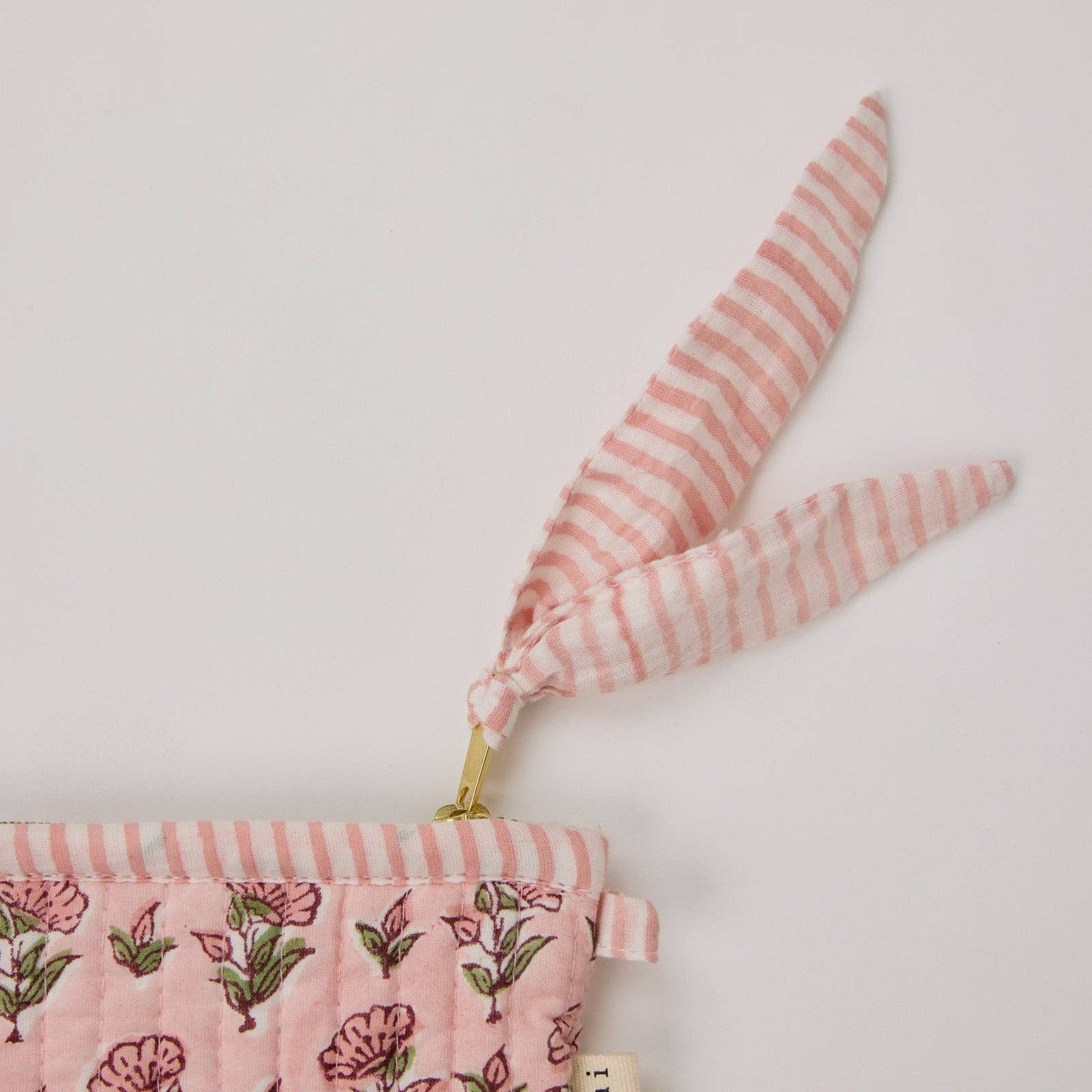 Organic Cotton Zipped Pouch Set 2pk - Floral Blush - Image 8