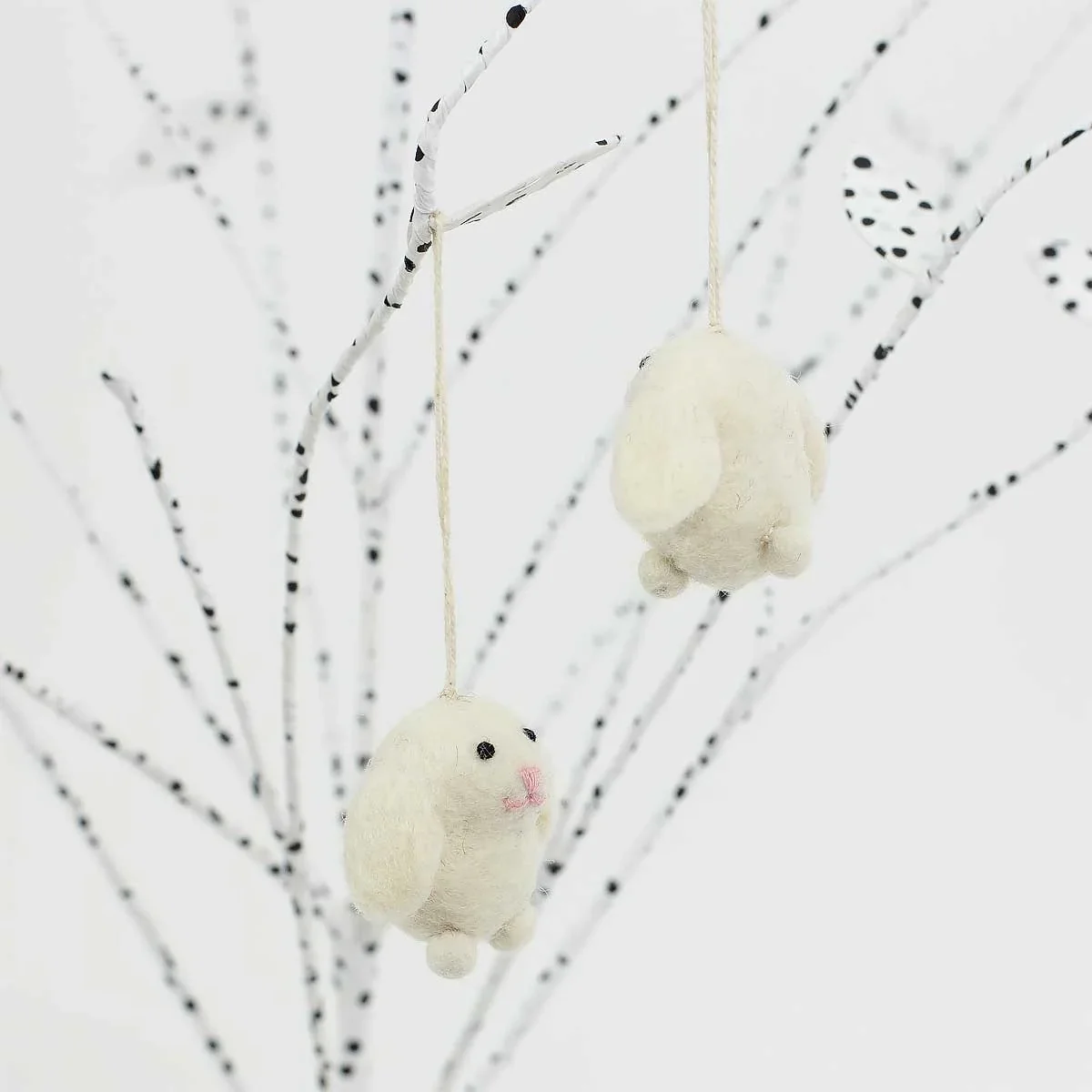 Pair of Mini Felted Easter Decorations - Image 2