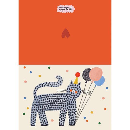 'Party Cat' Greetings Card - Image 2
