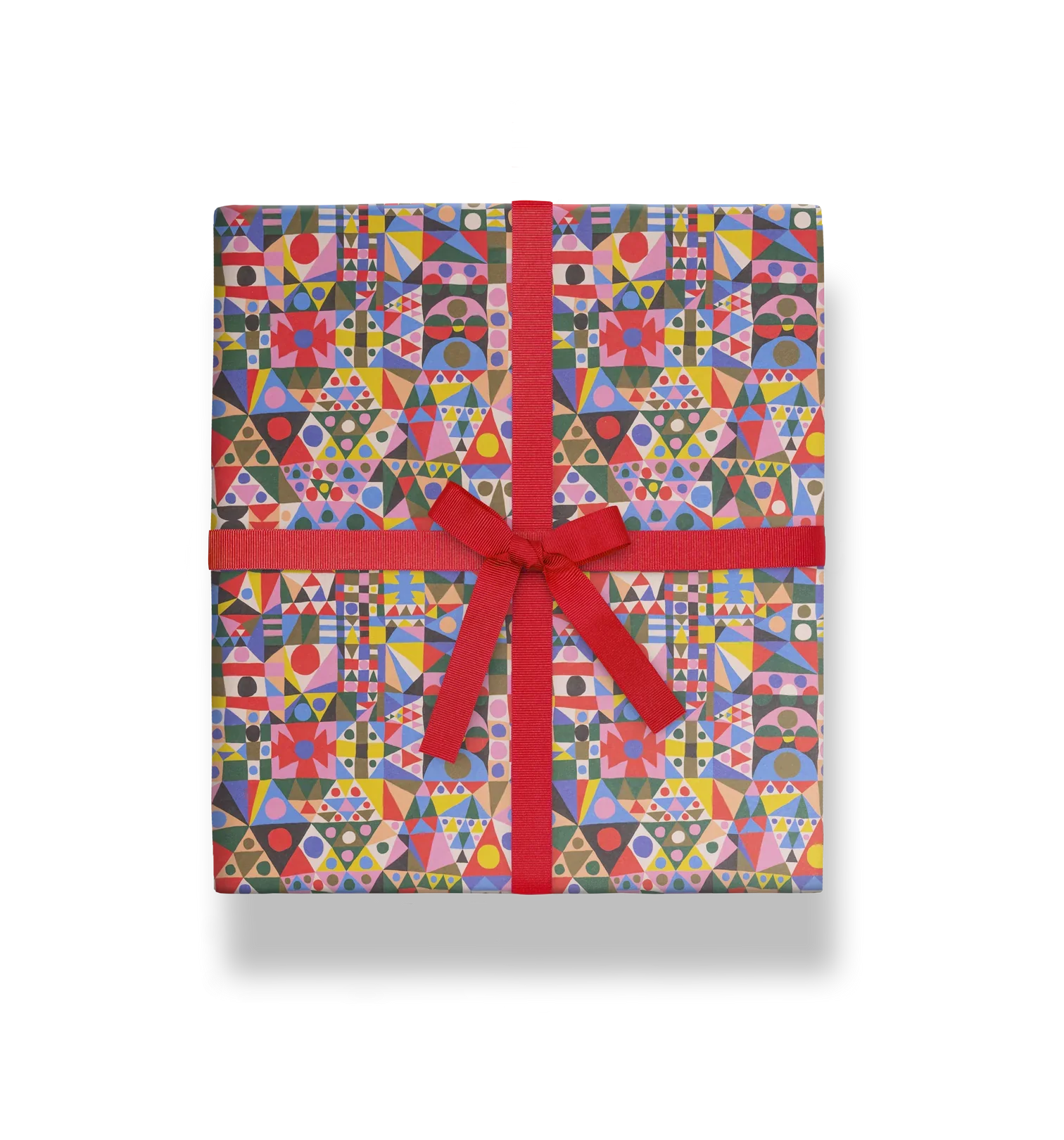 'Patchwork Bold Geometric Patterned' Wrapping Paper - Image 2
