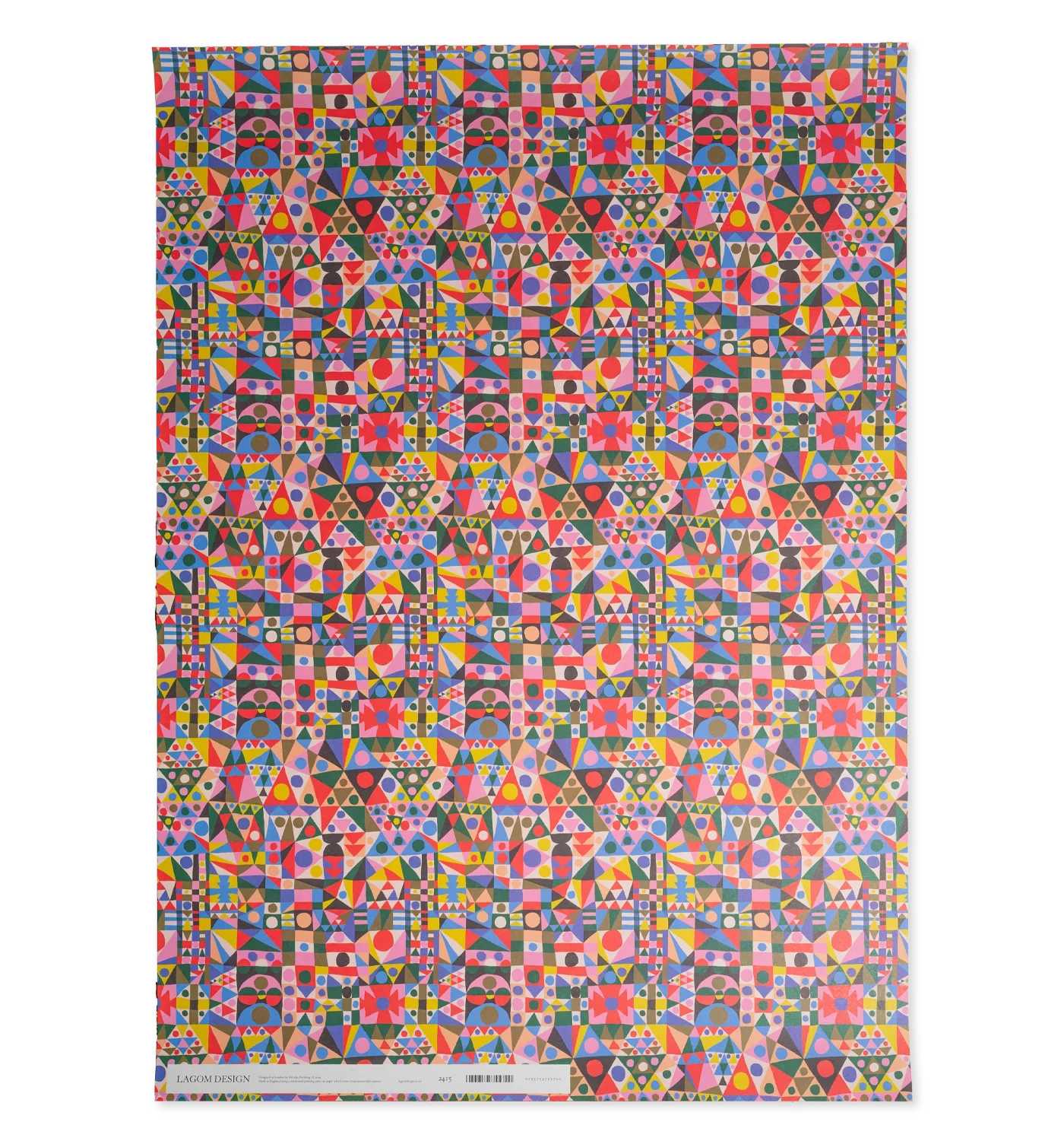'Patchwork Bold Geometric Patterned' Wrapping Paper - Image 3