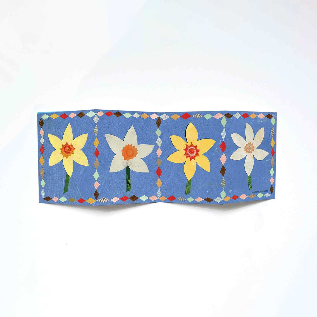 Patchwork Daffodil Concertina Card